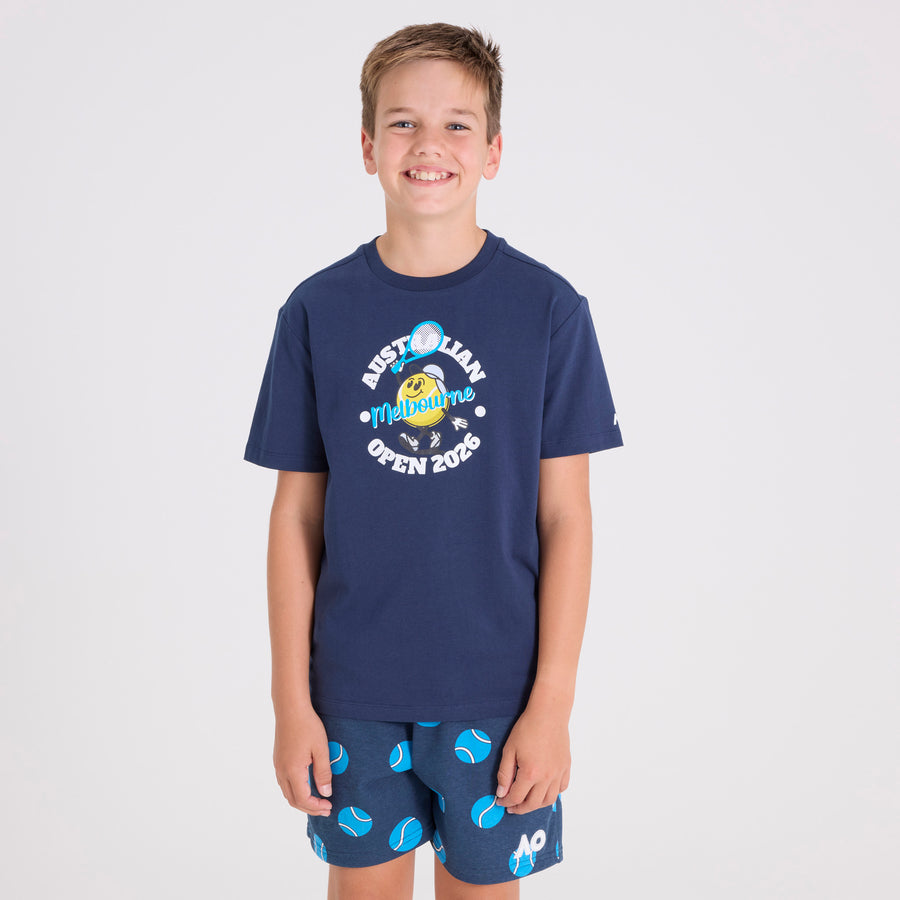 Kids Australian Open Graphic T-Shirt Navy