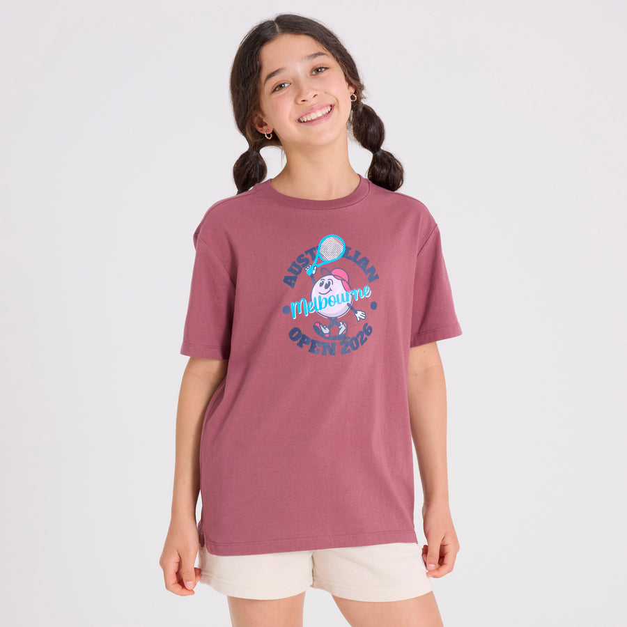 Kids Australian Open Graphic T-Shirt Red