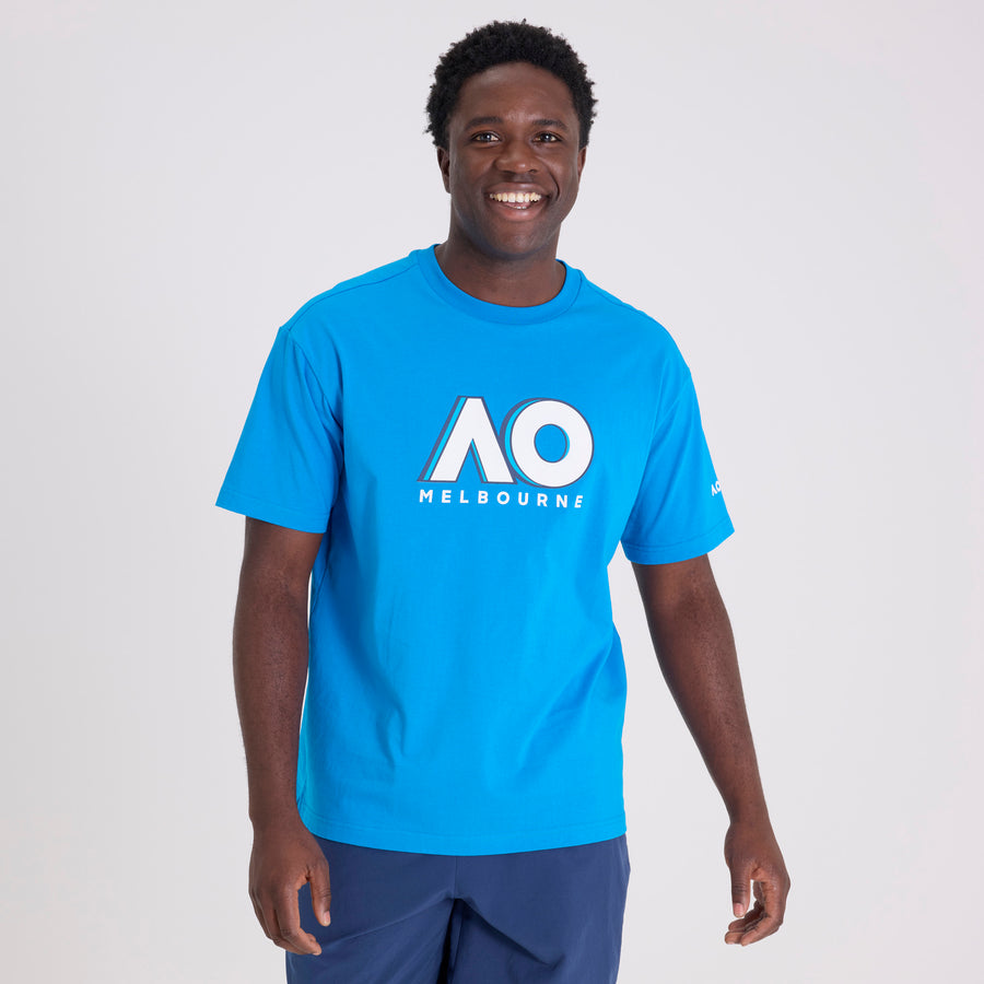 Unisex Australian Open Logo T-Shirt Blue