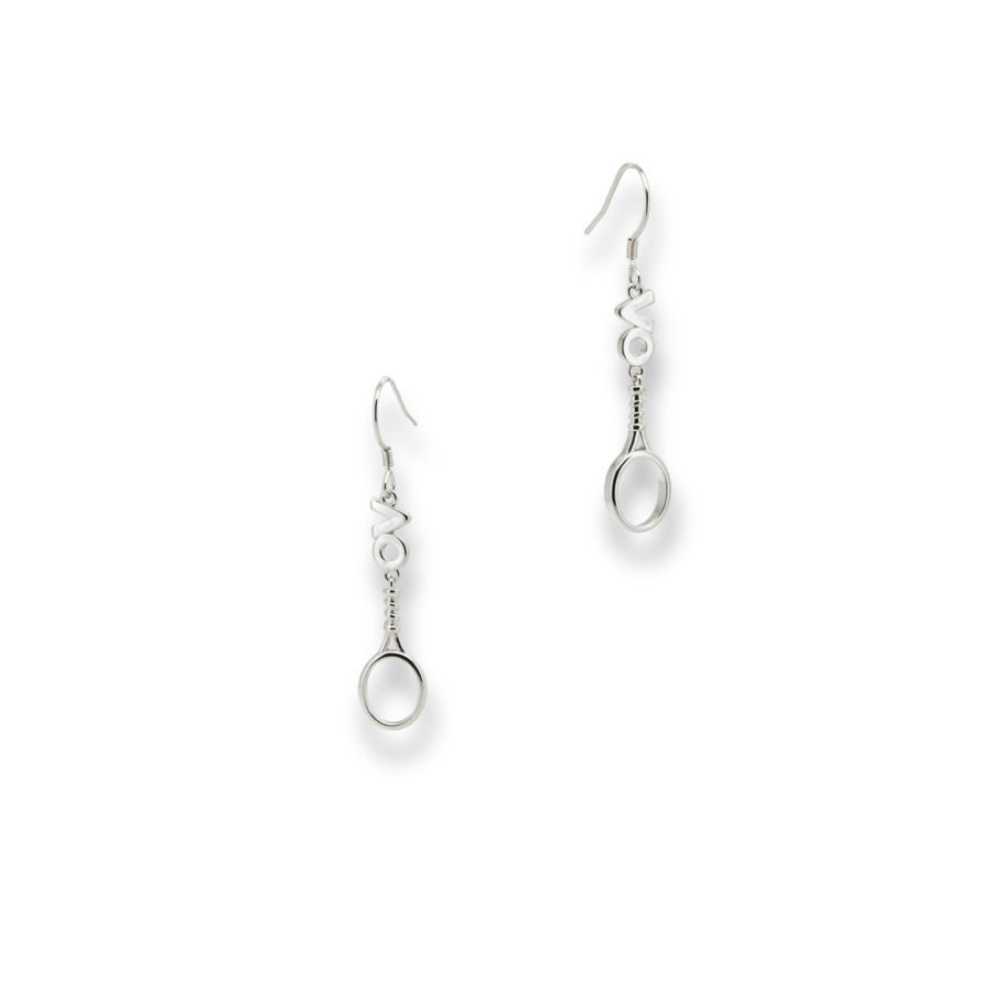 Australian Open Opal Racquet Hook Earrings