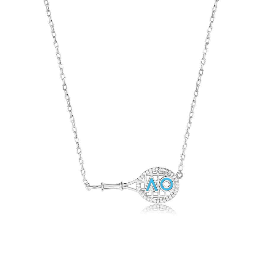 Australian Open Sideway Racquet Necklace