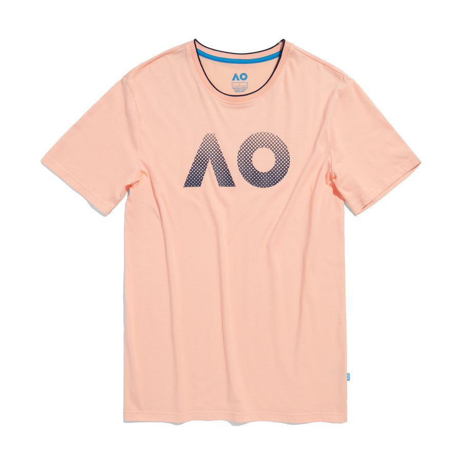 Men's Australian Open Textured Logo T-Shirt Orange
