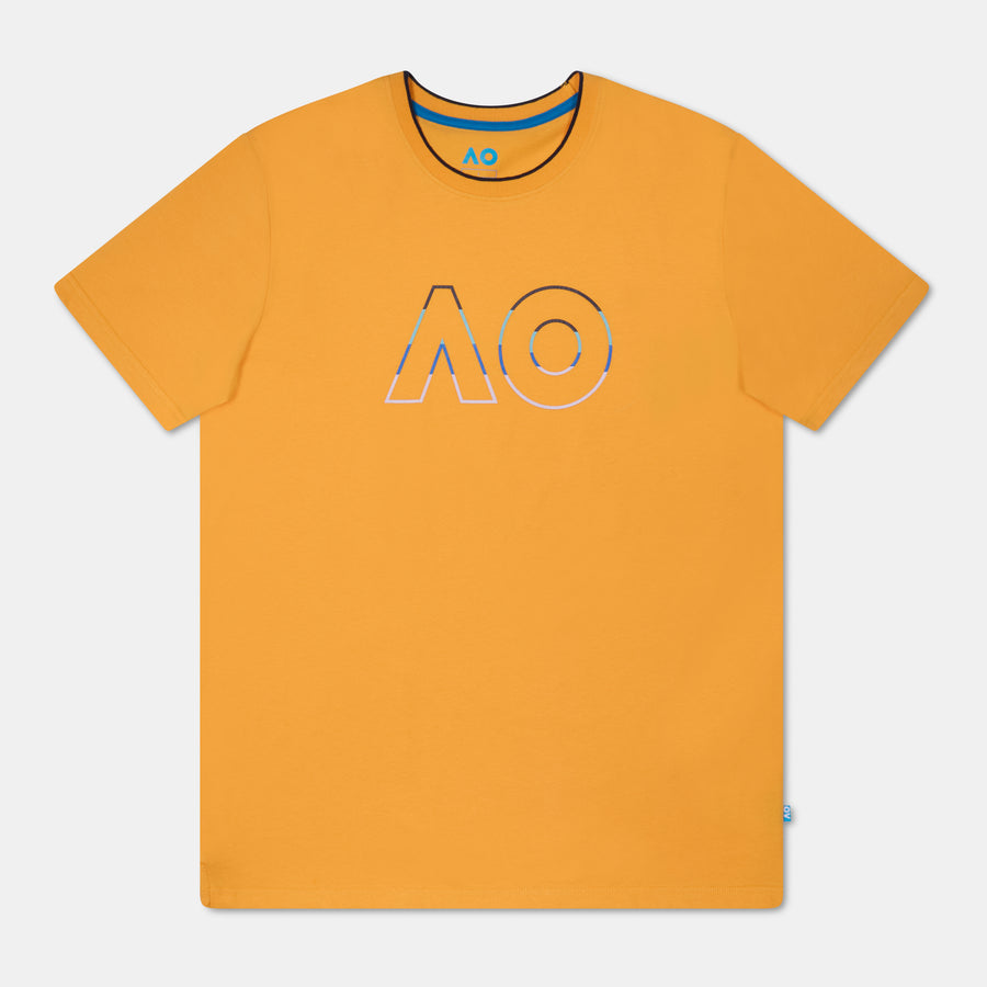 Men's Australian Open Outline Logo T-Shirt Yellow