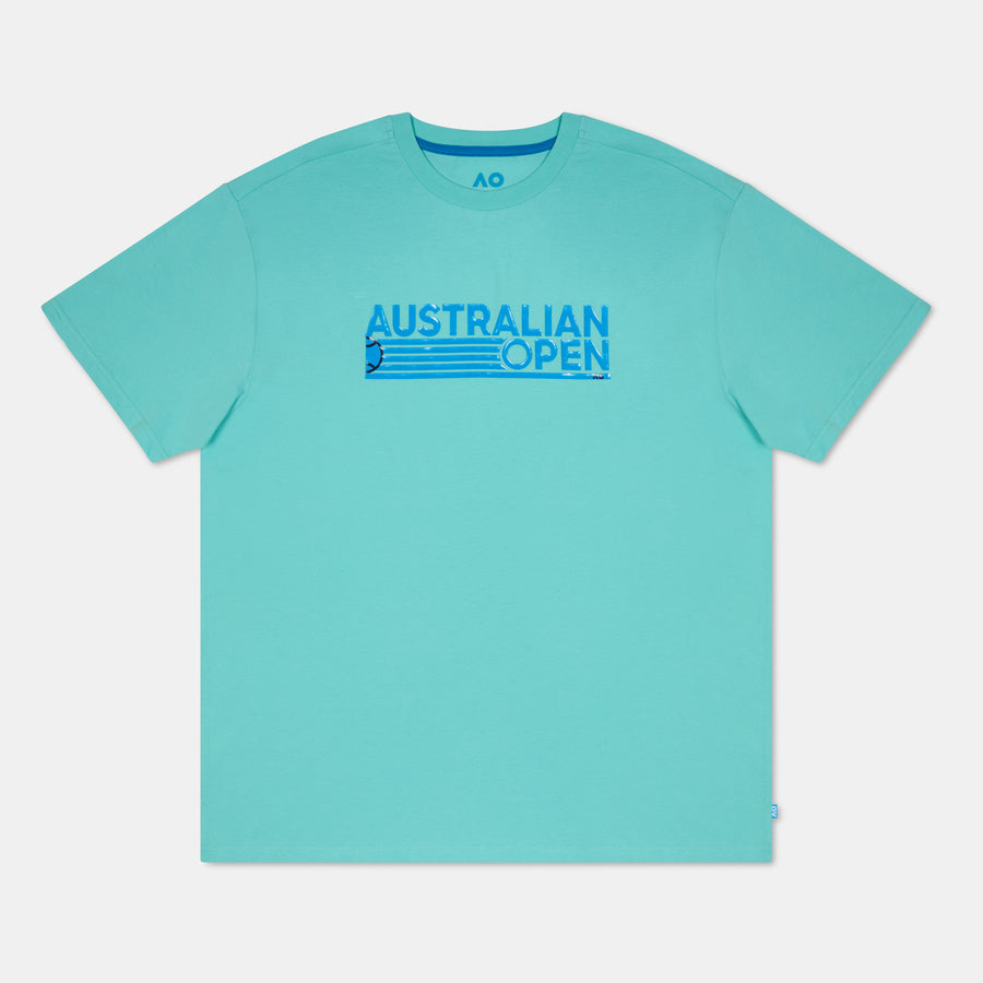 Men's Australian Open Gel Print T-Shirt Green