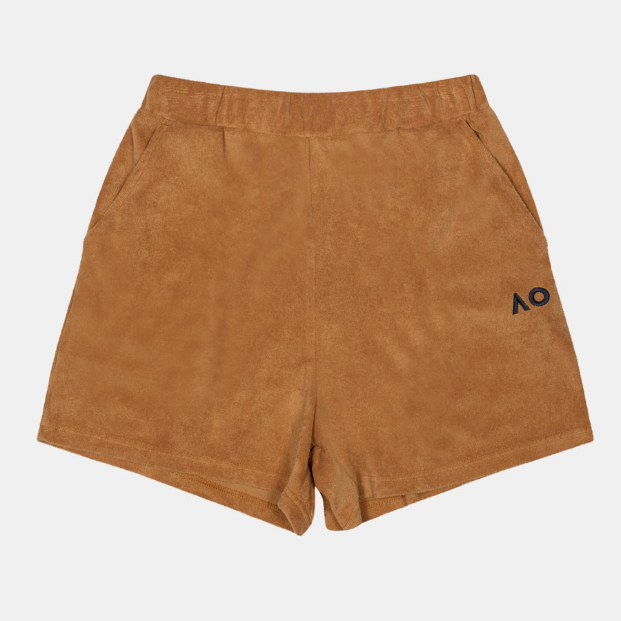 Women's Australian Open Terry Shorts Beige