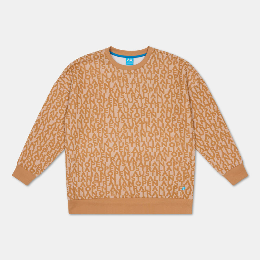 Women's Australian Open Lifestyle Sweatshirt Beige