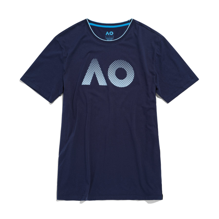 Women's Australian Open Textured Logo T-Shirt Navy