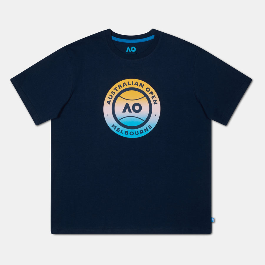 Women's Australian Open Round Logo T-Shirt Light Blue
