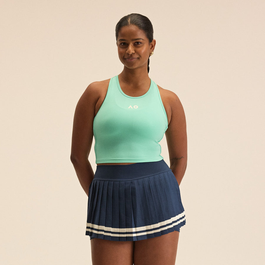 Women's Tournament Fitted Tank Green