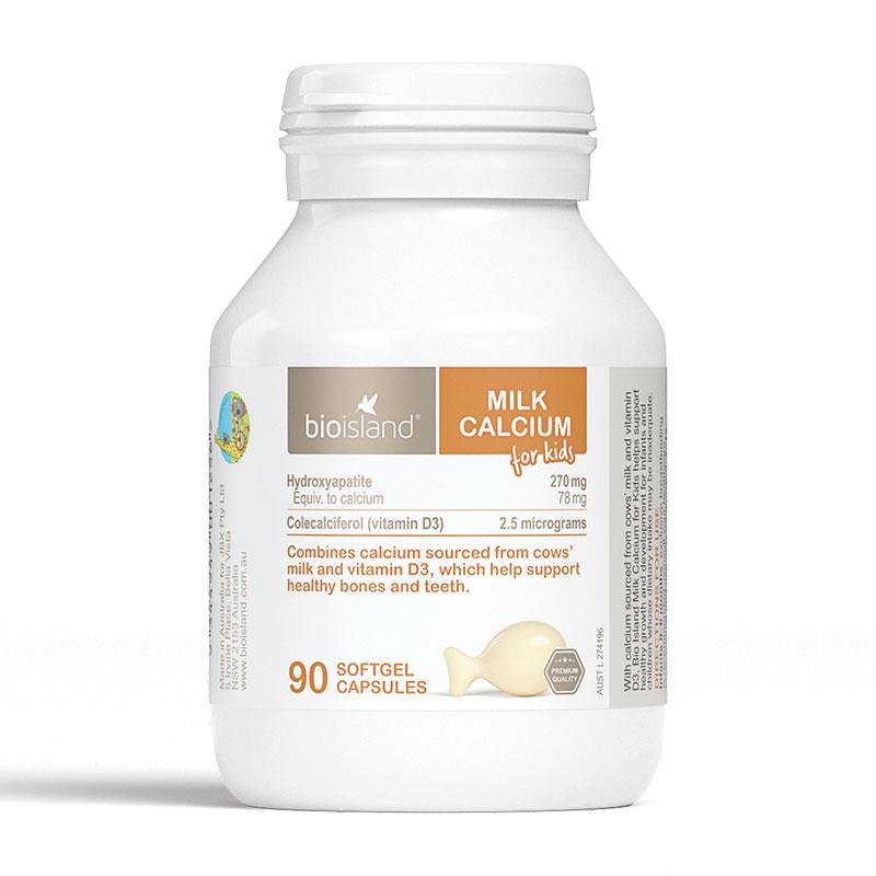 Bio Island Milk Calcium Kids 90 Capsules