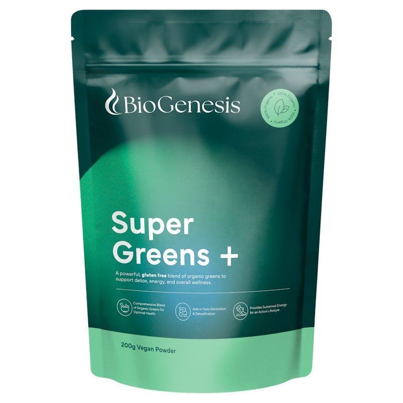 BioGenesis Organic Super Greens Plus 200G Powder
