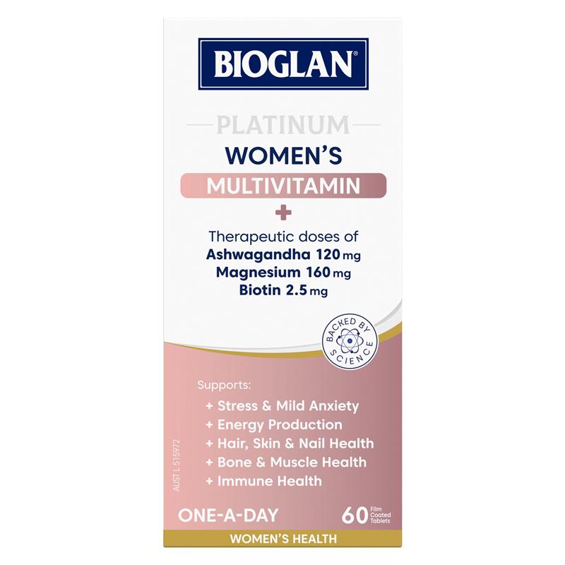 Bioglan Platinum Womens Multivitamin 60 Tablets