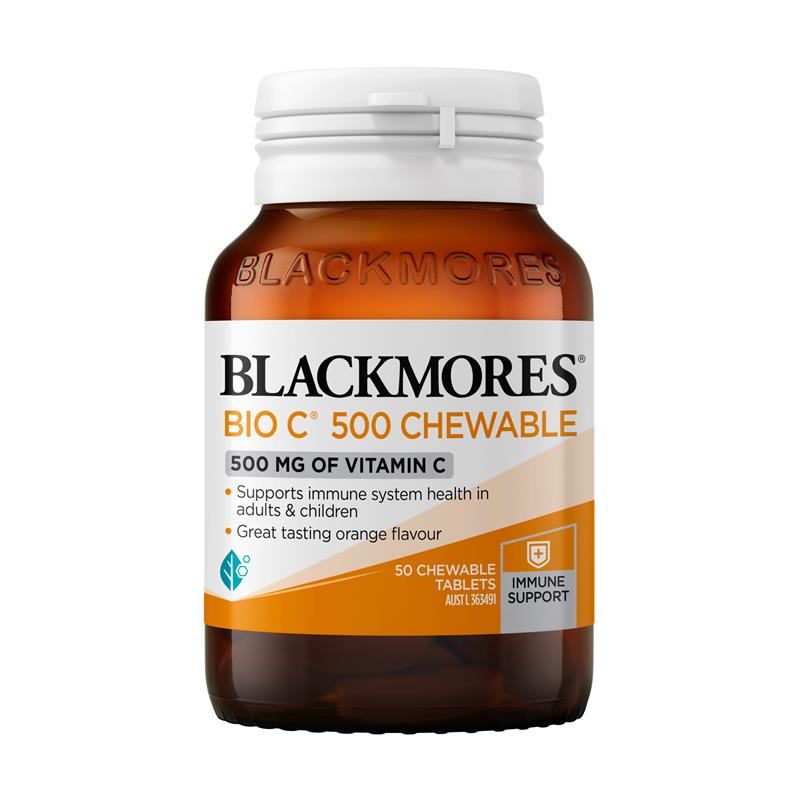 Blackmores Bio C 500mg 50 Chewable Tablets