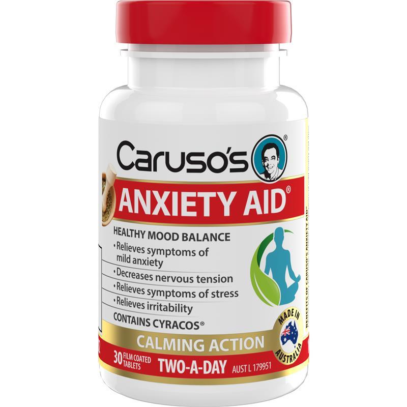 Carusos Anxiety Aid 30 Tablets