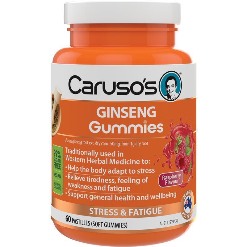 Carusos Gummies Ginseng 60 Pastilles