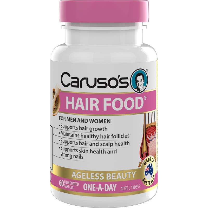 Carusos Hair Food 60 Tablets
