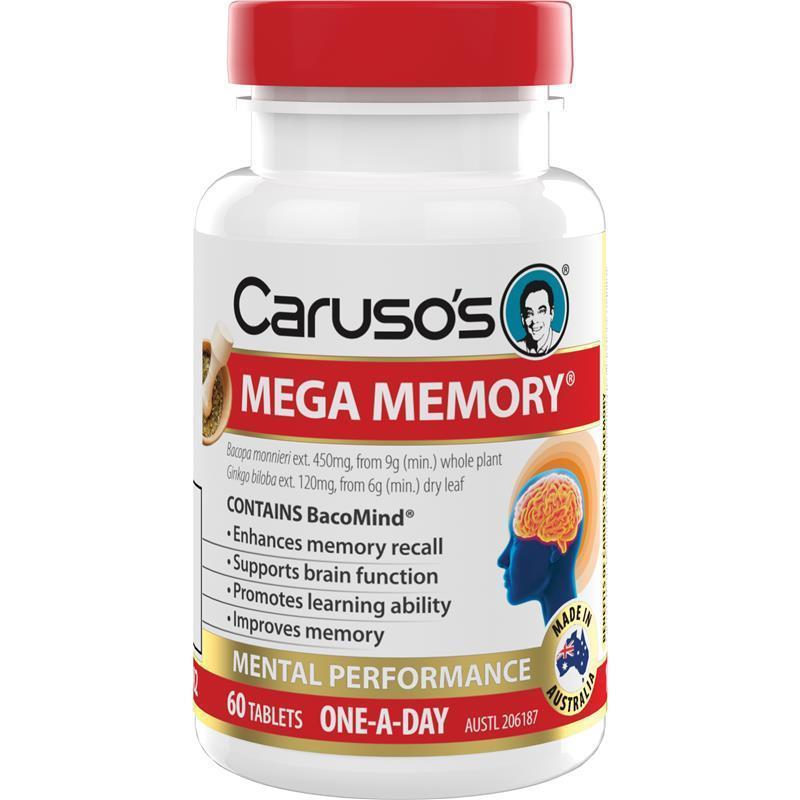 Carusos Mega Memory 60 Tablets
