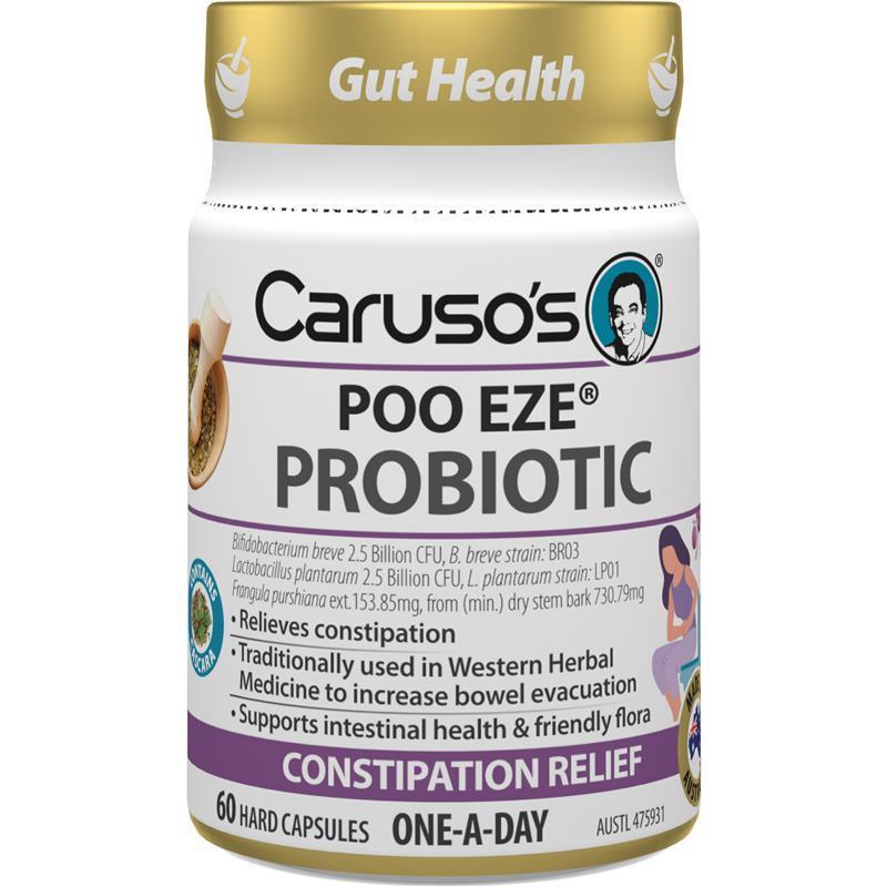 Carusos Poo Eze Probiotic 60 Capsules