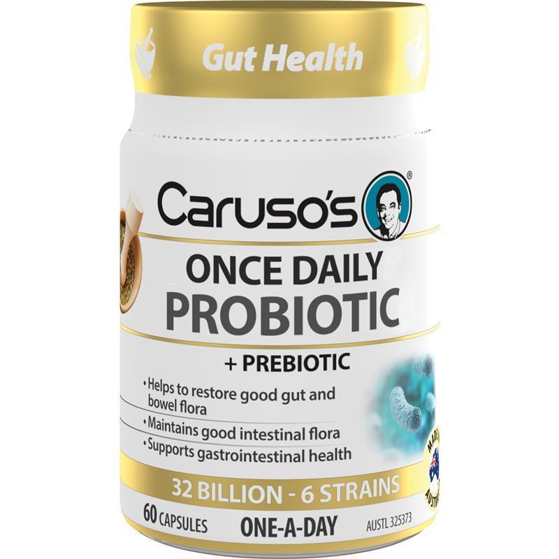 Carusos Probiotic Once Daily 60 Capsules
