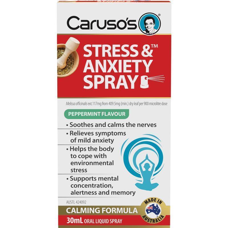 Carusos Stress and Anxiety Spray 30ml