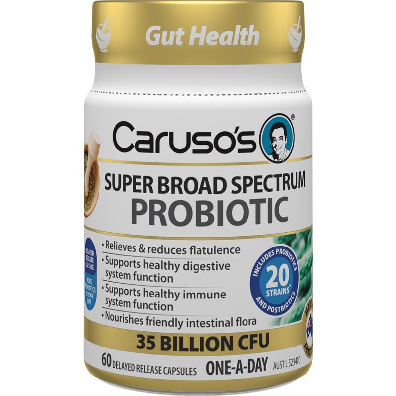 Carusos Super Broad Spectrum Probiotic 60 Capsules