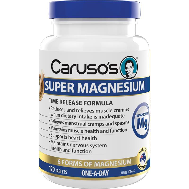 Carusos Super Magnesium 120 Tablets