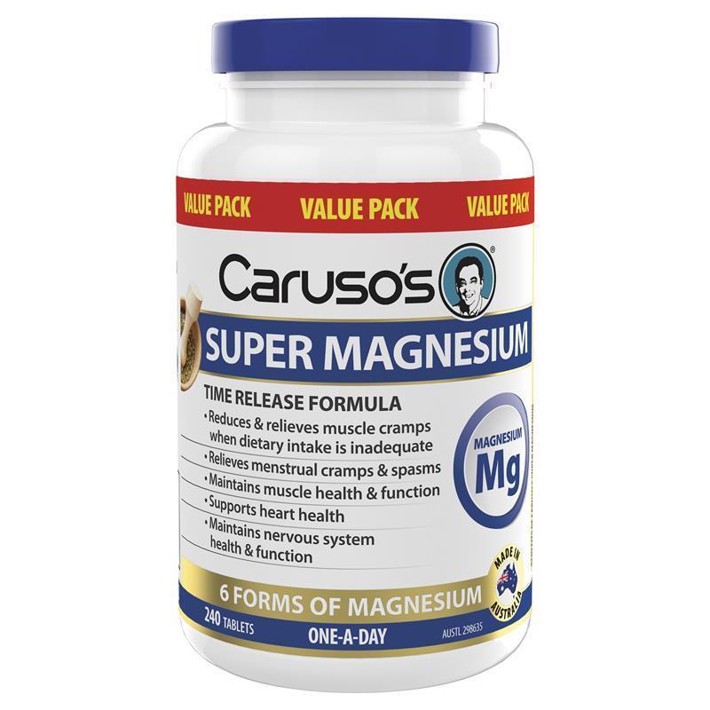 Carusos Super Magnesium 240 Tablets
