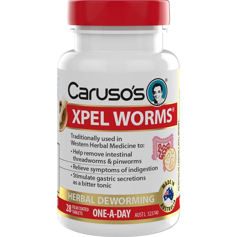 Carusos Xpel Worms 28 Tablets