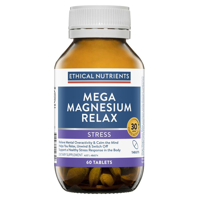 Ethical Nutrients Mega Magnesium Relax 60 Tablets