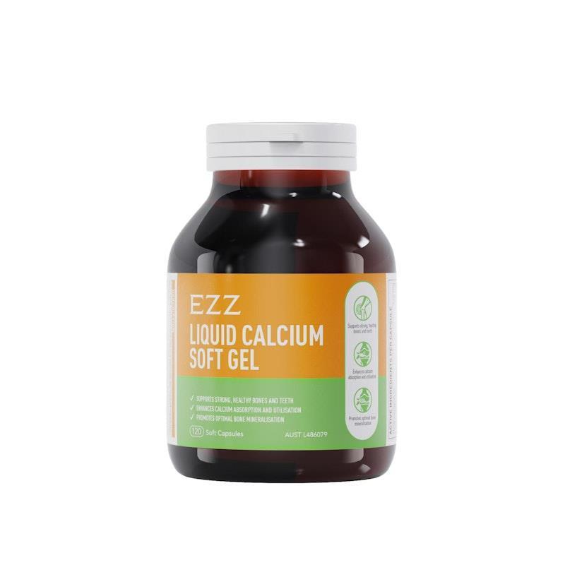 EZZ Liquid Calcium Soft Gel 120 Capsules