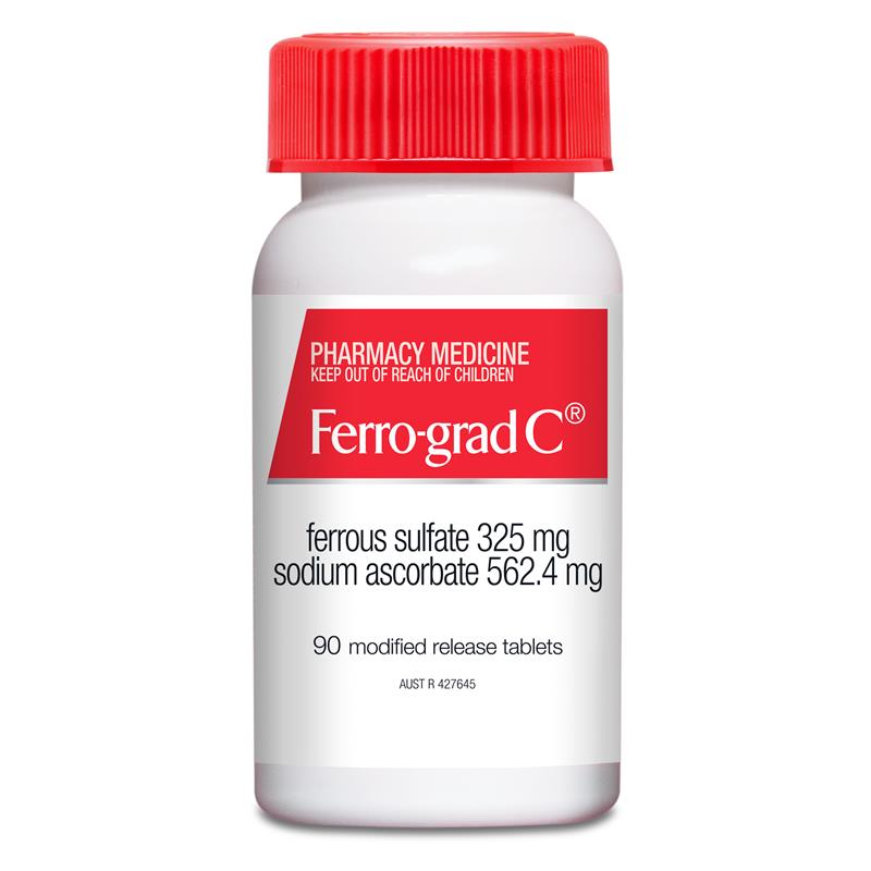 FERRO-GRAD Iron & Vitamin C 90 Tablets