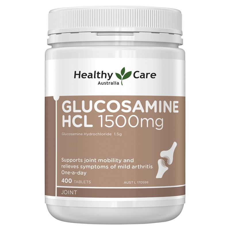 Healthy Care Glucosamine HCL 1500mg 400 Tablets