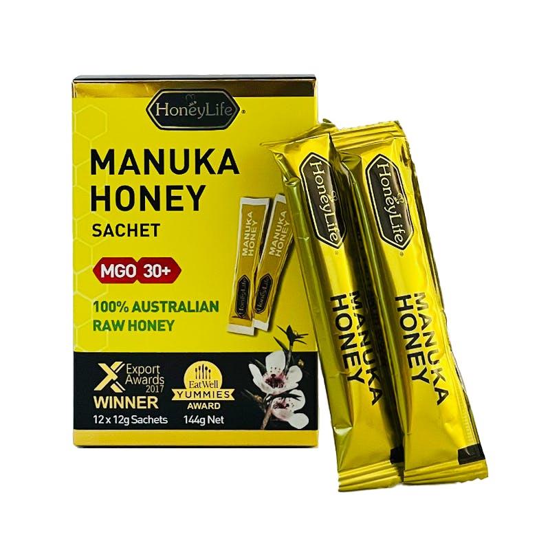 Honeylife Manuka Honey sachet MGO30+ (12*12g) 12 Pack
