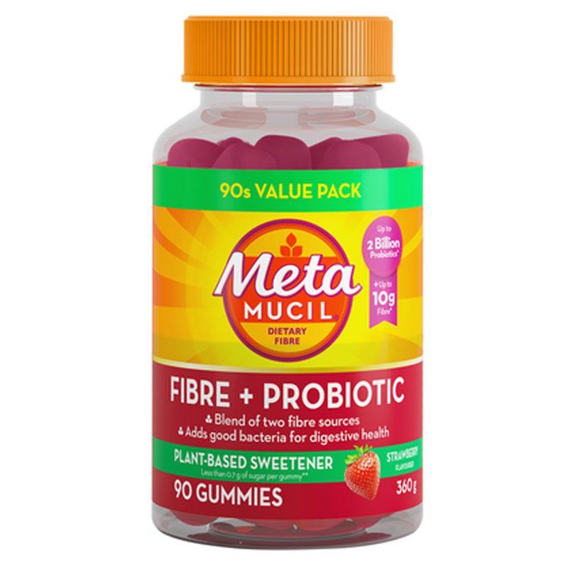 Metamucil Fibre + Probiotic Gummies 90 Pack