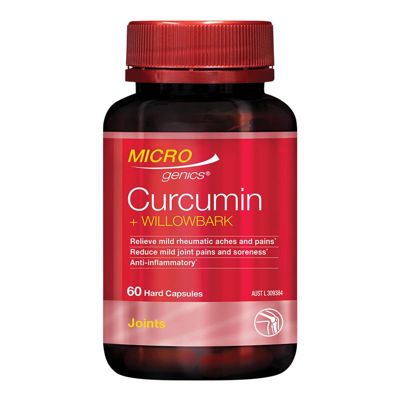 Microgenics Curcumin + Willowbark 60 Capsules
