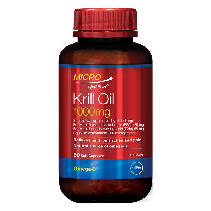 Microgenics Krill Oil 1000mg 60 Capsules