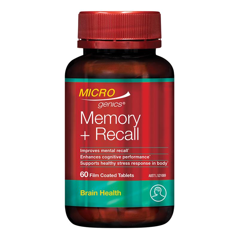 Microgenics Memory + Recall 60 Capsules