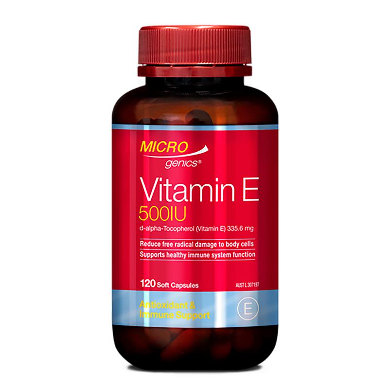 Microgenics Vitamin E 500IU 120 Capsules