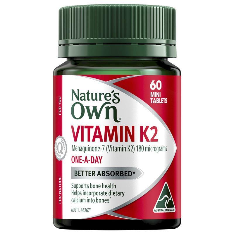 Nature's Own K2 180mcg 60 Tablets