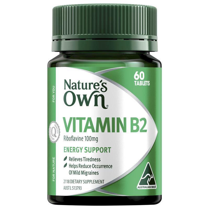 Nature's Own Vitamin B2 60 Tablets