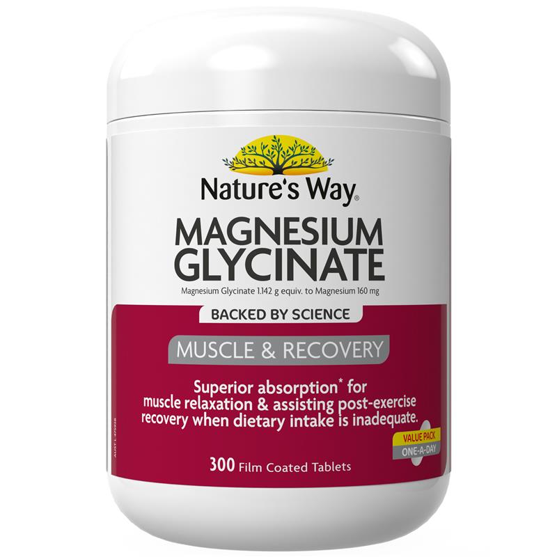 Nature's Way Magnesium Glycinate 300 Tablets