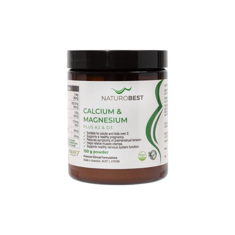 NaturoBest Calcium & Magnesium Plus K2 & D3 150g