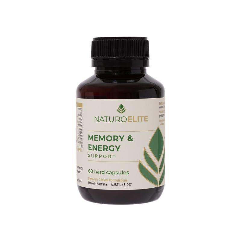 NaturoElite Memory & Energy Support 60 Capsules