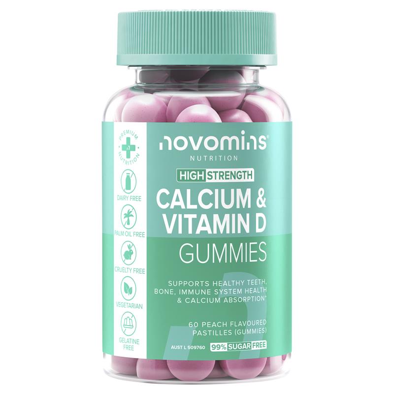 Novomins Calcium & Vitamin D 60 Gummies