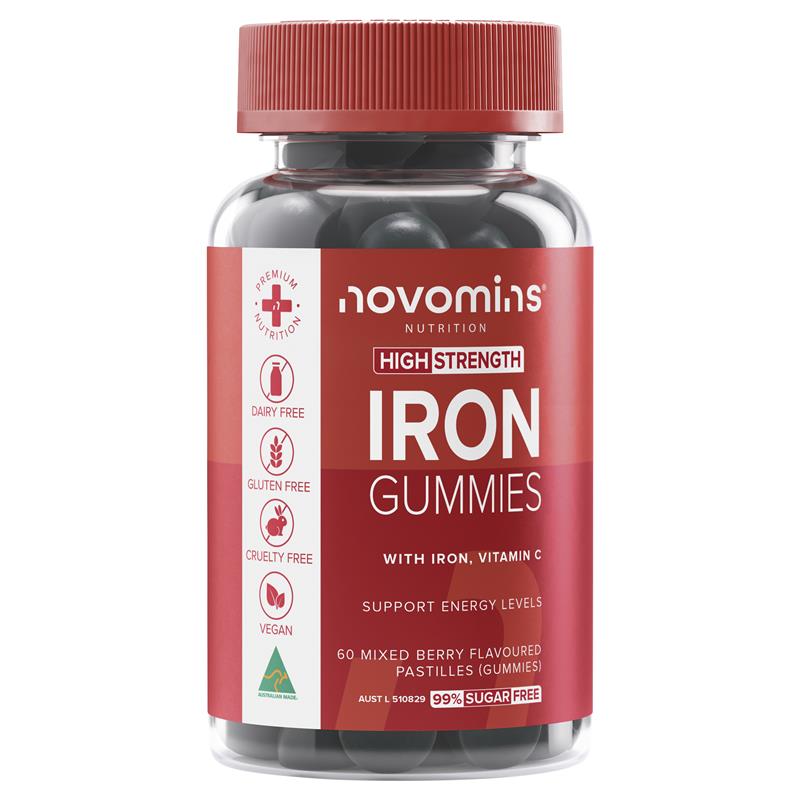 Novomins Iron 60 Gummies