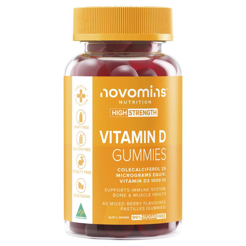 Novomins Vitamin D 60 Gummies