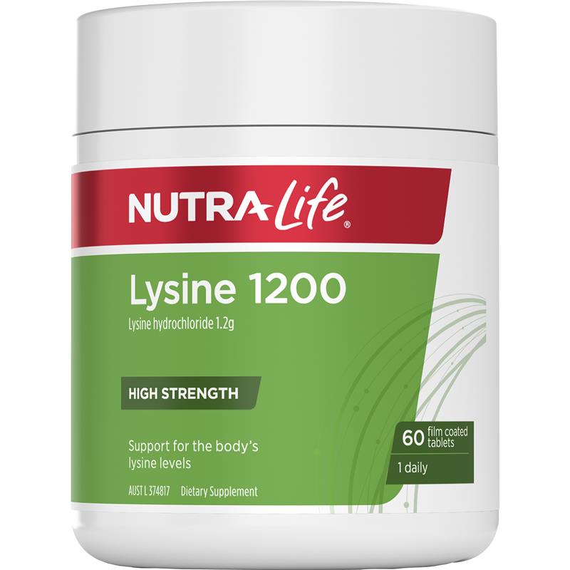 Nutra-Life Lysine 1200mg 60 Tablets