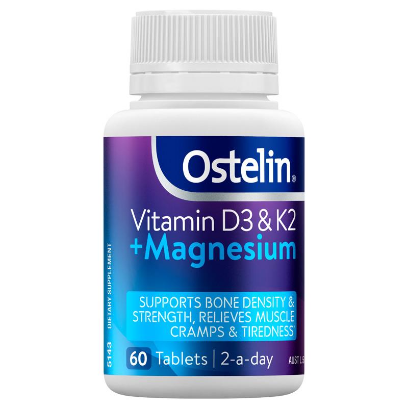 Ostelin D3 + K2 + Magnesium 60 Tablets