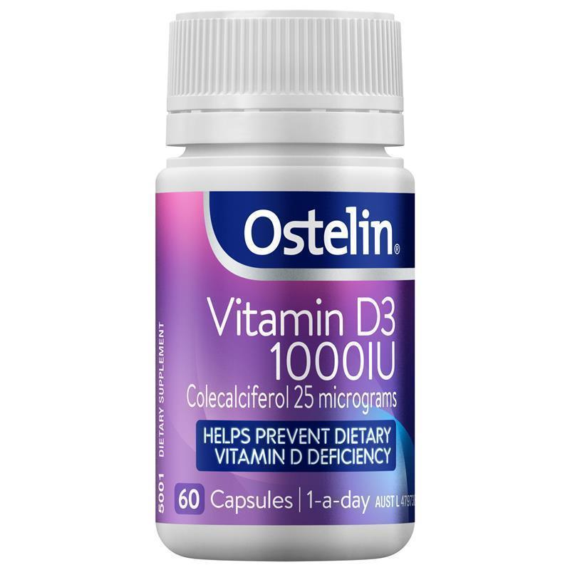 Ostelin Vitamin D3 1000IU 60 Capsules