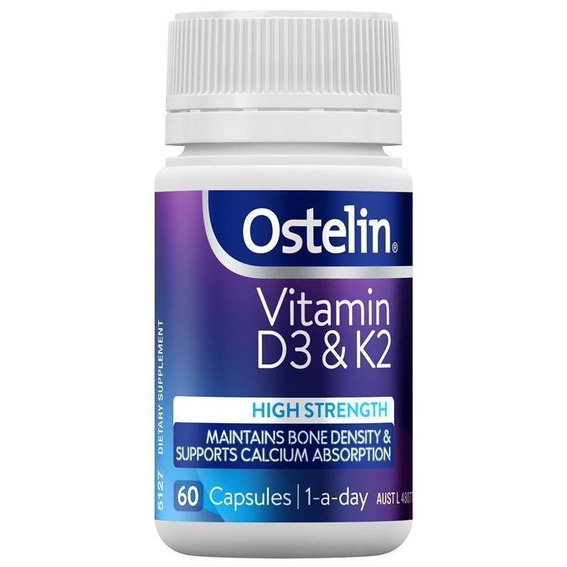 Ostelin Vitamin D3 & K2 60 Capsules